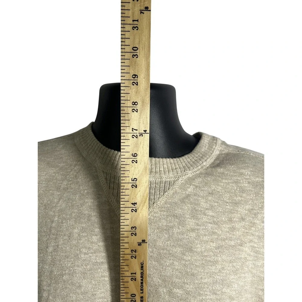 Eddie Bauer Sweater Mens 2XL Beige Oatmeal Cotton Knit Crewneck Pullover Casual - Picture 3 of 8